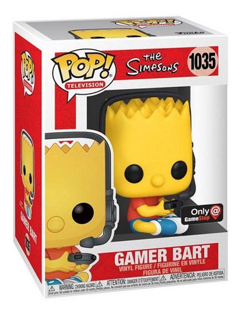 Figurine Funko Pop Les Simpson #1035 Bart (Gamer) 