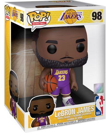 Figurine Funko Pop NBA #98 LeBron James (Maillot Violet) - 25 cm