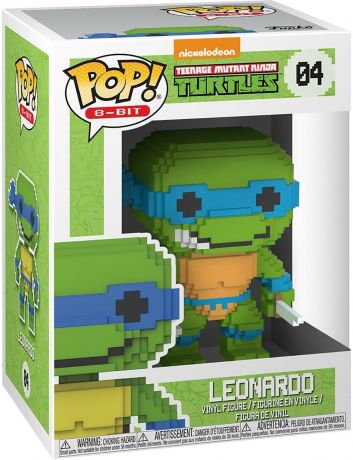 Figurine Funko Pop Tortues Ninja #04 Leonardo - 8-bit