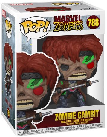 Figurine Funko Pop Marvel Zombies #788 Gambit en Zombie