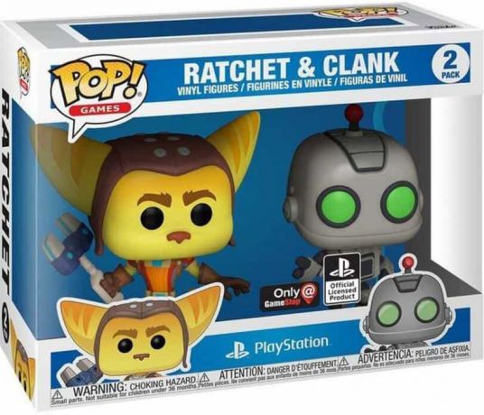 Figurine Funko Pop PlayStation Ratchet & Clank - 2 pack