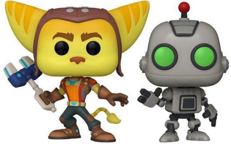 Figurine Funko Pop PlayStation Ratchet & Clank - 2 pack