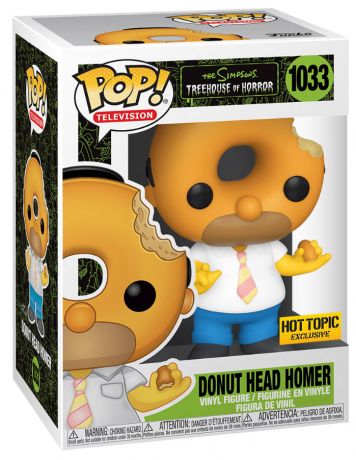 Figurine Funko Pop Les Simpson #1033 Homer (Tête de Donut)