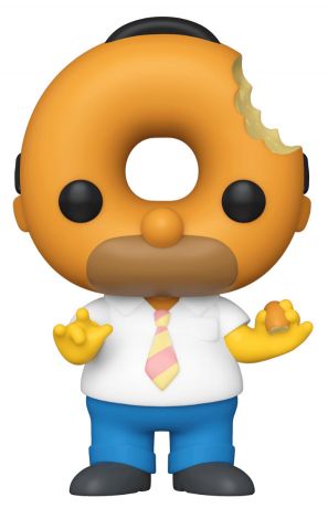 Figurine Funko Pop Les Simpson #1033 Homer (Tête de Donut)