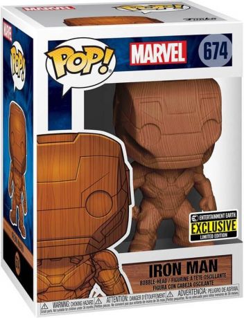 Figurine Funko Pop Marvel Comics #674 Iron Man (Bois)