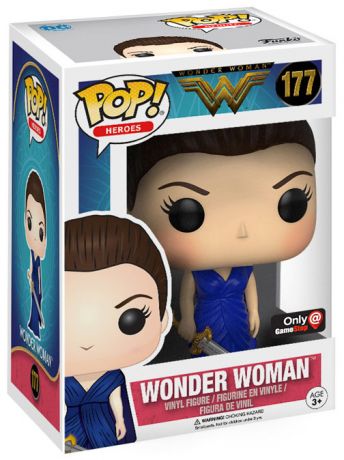 Figurine Funko Pop Wonder Woman [DC] #177 Wonder Woman - Robe Bleue