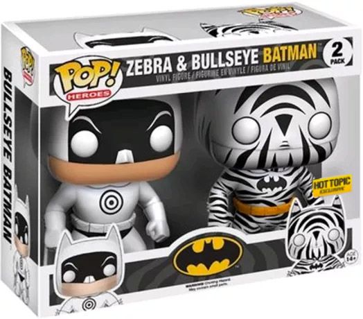 Figurine Funko Pop Batman [DC] Zebra & Bullseye Batman - 2 pack