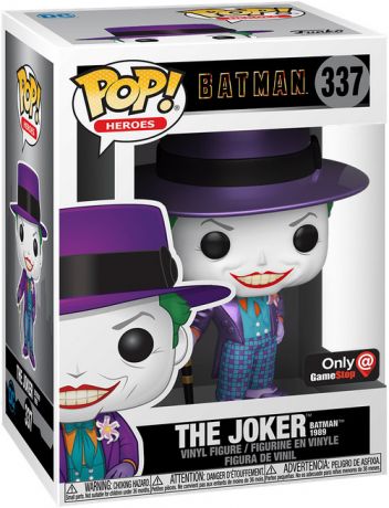 Figurine Funko Pop DC Super-Héros #337 Le Joker (Batman 1989) - Métallique