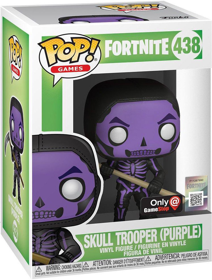 Figurine Pop Fortnite #438 pas cher : Skull Trooper (Violet)
