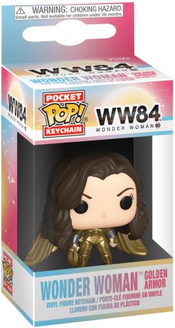 Figurine Funko Pop Wonder Woman 1984 - WW84 Wonder Woman en Armure en Or - Porte-clés