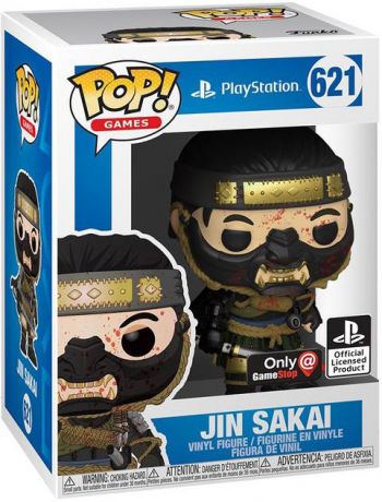 Figurine Funko Pop PlayStation #621 Jin Sakai avec Éclaboussures de Sang (Ghost Of Tsushima)