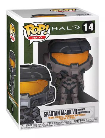 Figurine Funko Pop Halo #14 Grey Spartan Mark VII avec VK78