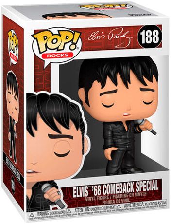 Figurine Funko Pop Elvis Presley #188 Elvis 68 Comeback Special