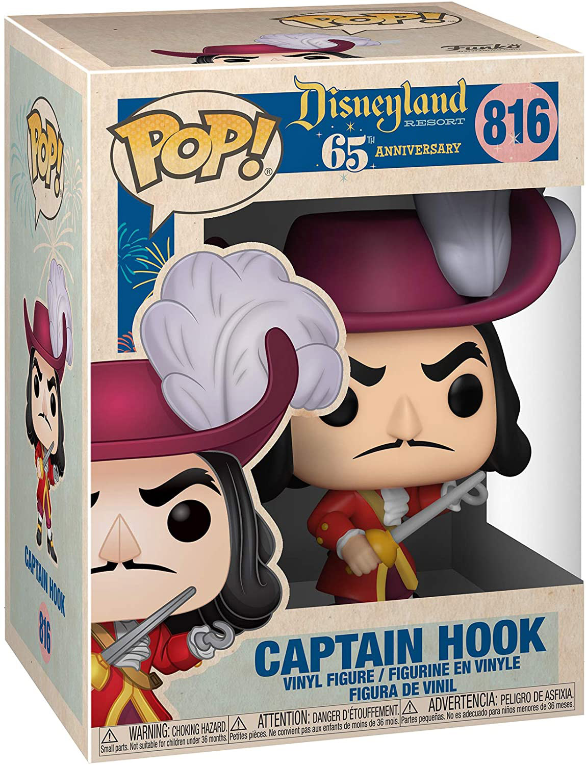 Funko Pop Disney 70e anniversaire Peter Pan Capitaine Crochet