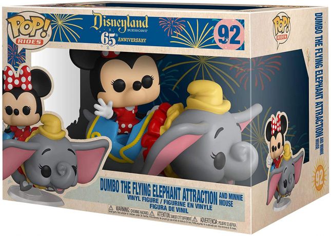 Figurine Funko Pop 65 ème anniversaire Disneyland [Disney] #92 Minnie vol avec Dumbo