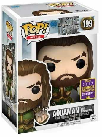 Figurine Funko Pop Justice League [DC] #199 Aquaman - Avec Mother Box