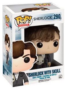 Figurine Funko Pop Sherlock #290 Sherlock Holmes avec crâne