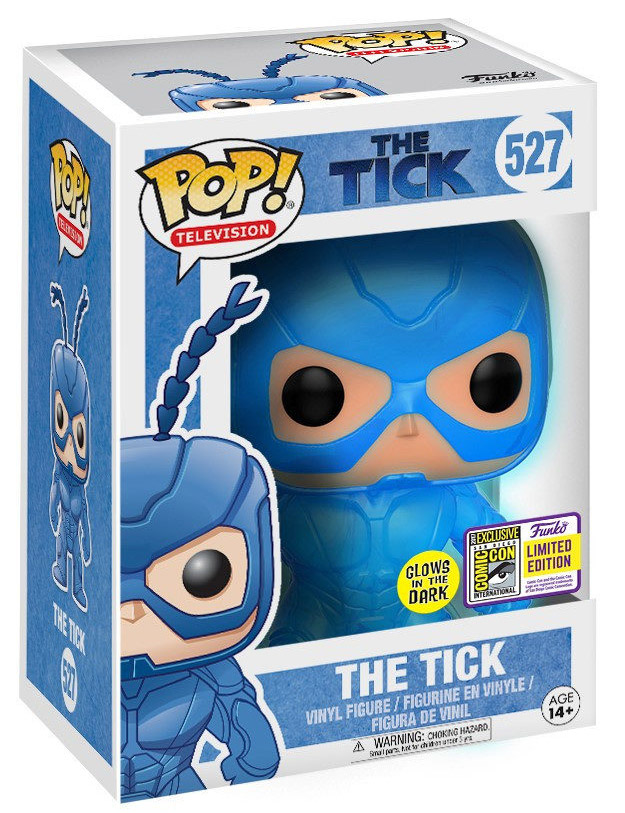 Figurine Pop The Tick #527 pas cher : The Tick [Glow in the Dark]