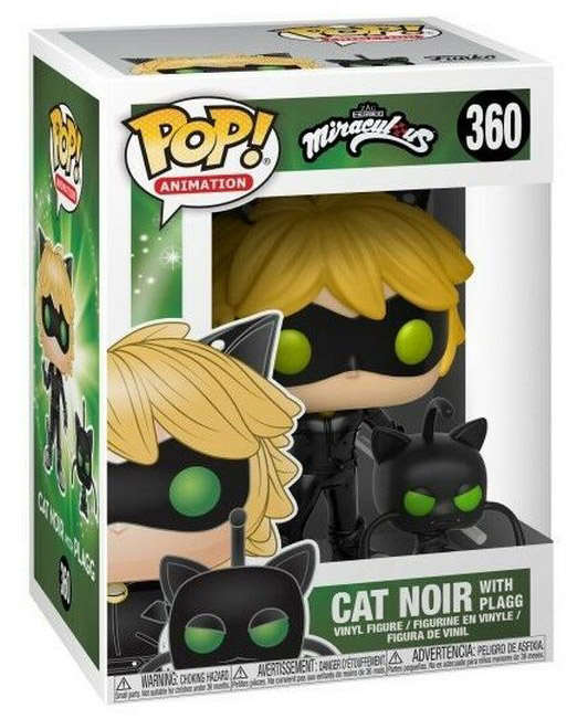 Figurine Miraculous - Cat Noir & Plagg Pop 10cm - Funko