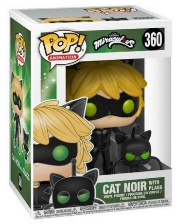 Figurine Funko Pop Miraculous : Les Aventures de Ladybug et Chat Noir #360 Cat Noir avec Plagg