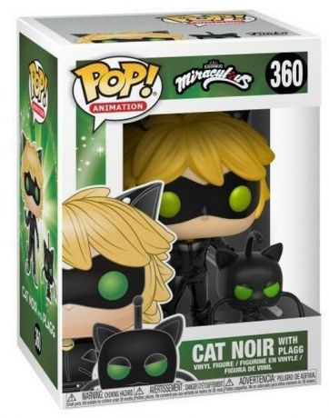 Figurine Funko Pop Miraculous : Les Aventures de Ladybug et Chat Noir #360 Cat Noir avec Plagg