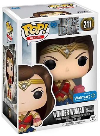 Figurine Funko Pop Justice League [DC] #211 Wonder Woman - Avec Mother Box