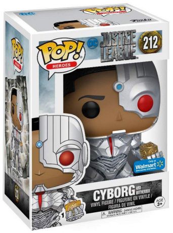 Figurine Funko Pop Justice League [DC] #212 Cyborg - Avec Mother Box