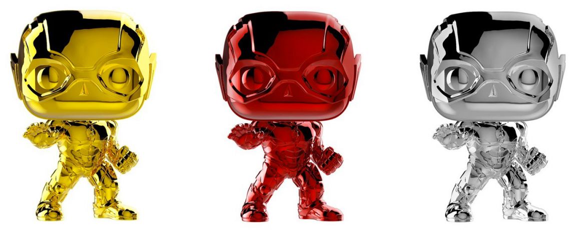 Figurine Funko Pop Justice League [DC] Flash - Chrome - 3 Pack