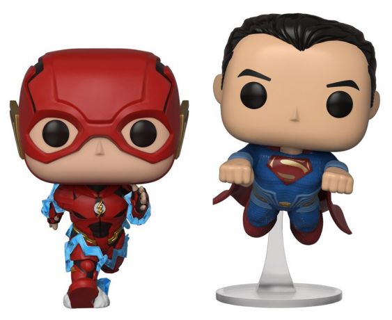 Figurine Funko Pop Justice League [DC] Flash & Superman - Course - 2 Pack