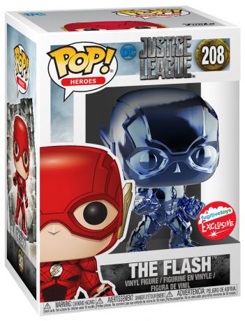 Figurine Funko Pop Justice League [DC] #208 Flash - Chrome Bleu