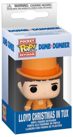 Figurine Funko Pop Dumb et Dumber Lloyd Christmas en smoking porte-clés