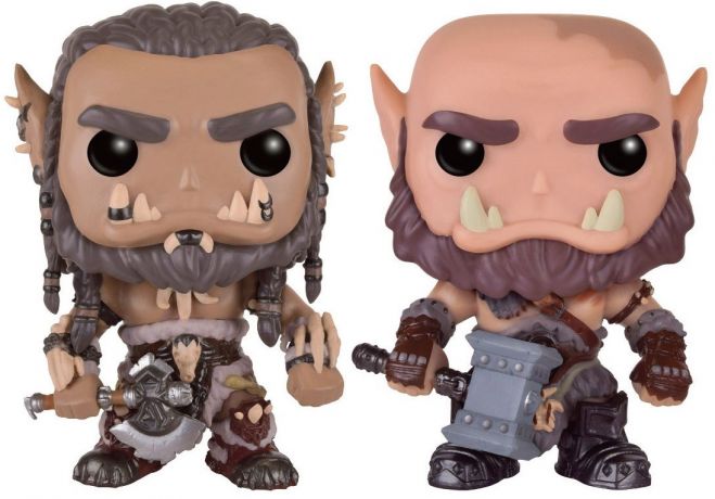 Figurine Funko Pop Warcraft : Le Commencement 2 Pack Durotan et Ogrim