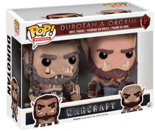 Figurine Funko Pop Warcraft : Le Commencement 2 Pack Durotan et Ogrim