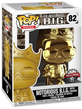 Figurine Funko Pop Notorious B.I.G #82 Notorious B.I.G. avec couronne 