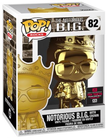Figurine Funko Pop Notorious B.I.G #82 Notorious B.I.G. avec couronne 