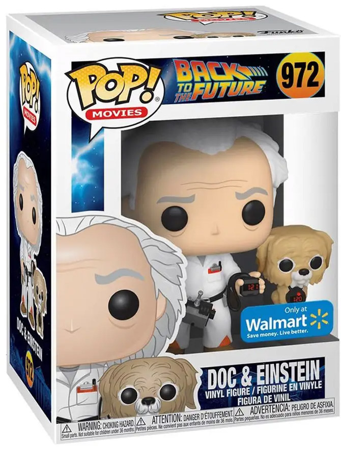 Figurine Funko Pop Doc Et Einstein - Retour Vers Le Futur #972 (Walmart)