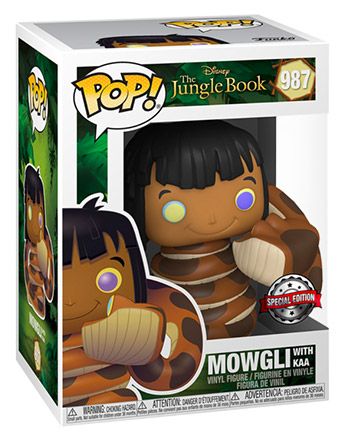 Figurine Funko Pop Le Livre de la Jungle [Disney] #987 Mowgli avec Kaa