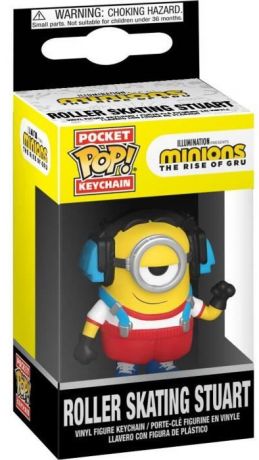 Figurine Funko Pop Les Minions 2 : Il était une fois Gru Stuart en Roller - Porte-clés