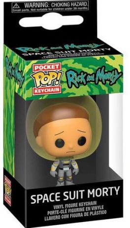 Figurine Funko Pop Rick et Morty Morty combinaison spatiale porte clés