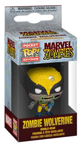 Figurine Funko Pop Marvel Zombies Wolverine Zombie - porte clés