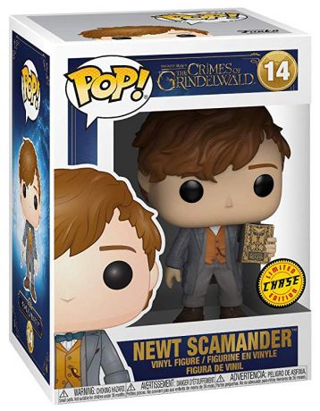 Figurine Funko Pop Les Crimes de Grindelwald #14 Norbet Dragonneau - Livre [Chase]