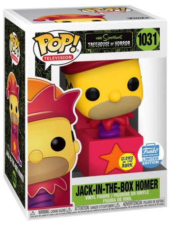 Figurine Funko Pop Les Simpson #1031 Homer Jack In The Box - Glow in the dark
