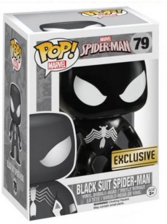 Figurine Funko Pop Marvel Comics #79 Spider-Man Costume noir