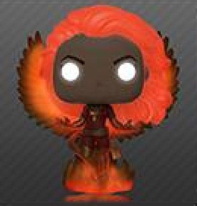 Figurine Funko Pop X-Men [Marvel] #413 Dark Phoenix flamme - Glow in the dark [Chase]