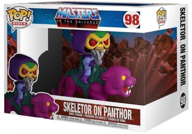 Figurine Funko Pop Les Maîtres de l'univers #98 Skeletor sur panthère