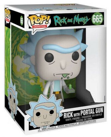 Figurine Funko Pop Rick et Morty #665 Rick avec Portal Gun - 25 cm
