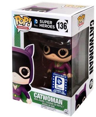 Figurine Pop DC Super-Héros #136 pas cher : Catwoman