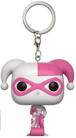 Figurine Funko Pop Batman [DC] Harley Quinn rose et blanche - Porte clés