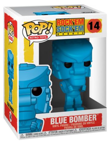 Figurine Funko Pop Rock 'Em Sock 'Em Robots #14 Robot bleu Bomber