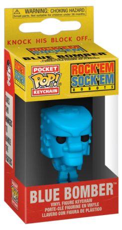 Figurine Funko Pop Rock 'Em Sock 'Em Robots Robot Blue Bomber - Porte clés